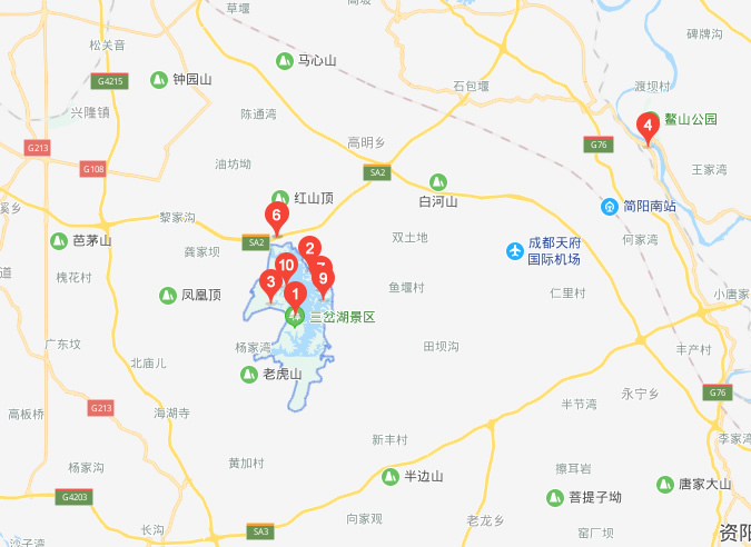 嘉宏锦城钓场地图和卫星地图
